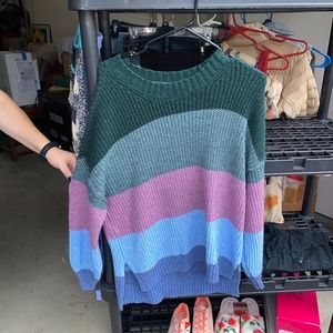 AE striped sweater